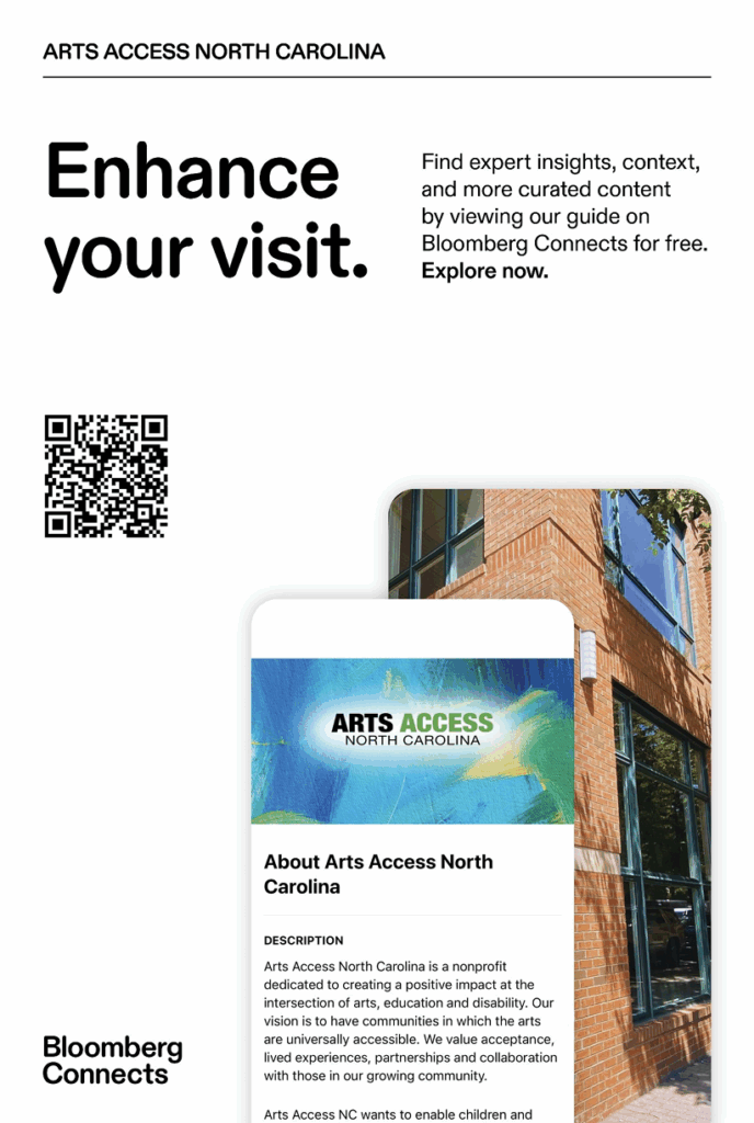 a graphic depicting screen grabs from the Bloomberg Guide in action.